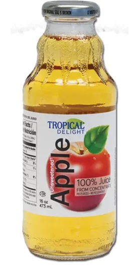 TROPICAL DELIGHT APPLE JUICE 473ML/12CT