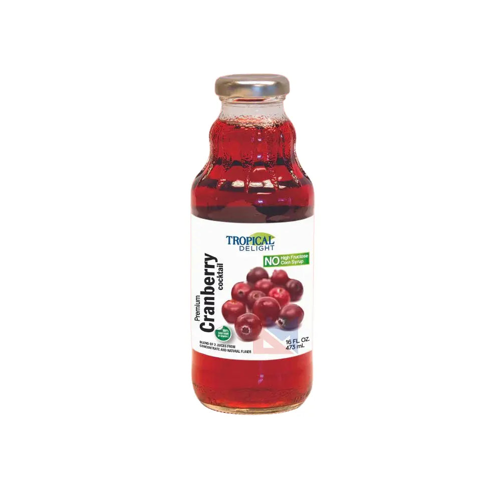 TROPICAL DELIGHT CRANBERRY JUICE 473ML/12CT