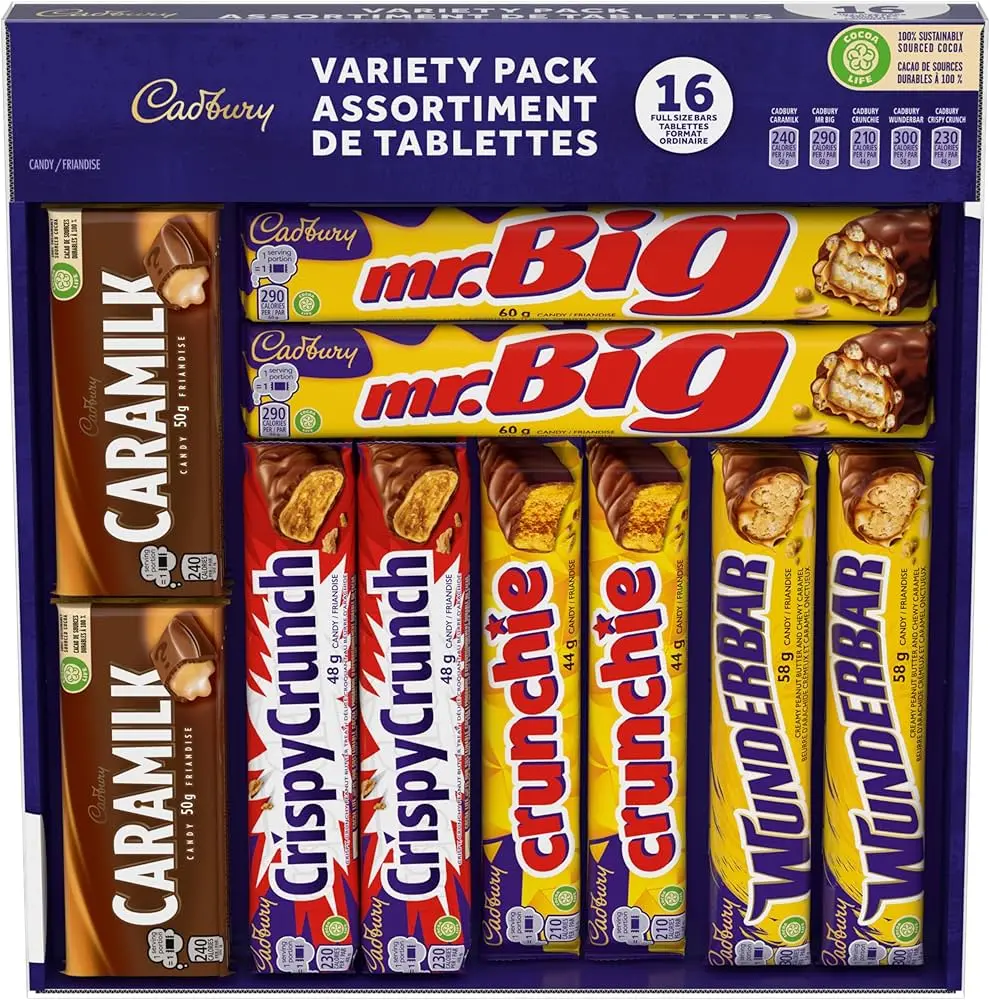 CADBURY VARIETY PACK  16BARS