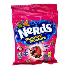 NERDS GUMMY CLUSTERS RAINBOW 85G
