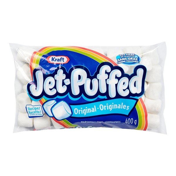 KRAFT JET-PUFFED ORIGINAL MINIS MARSHMALLOWS 400G 