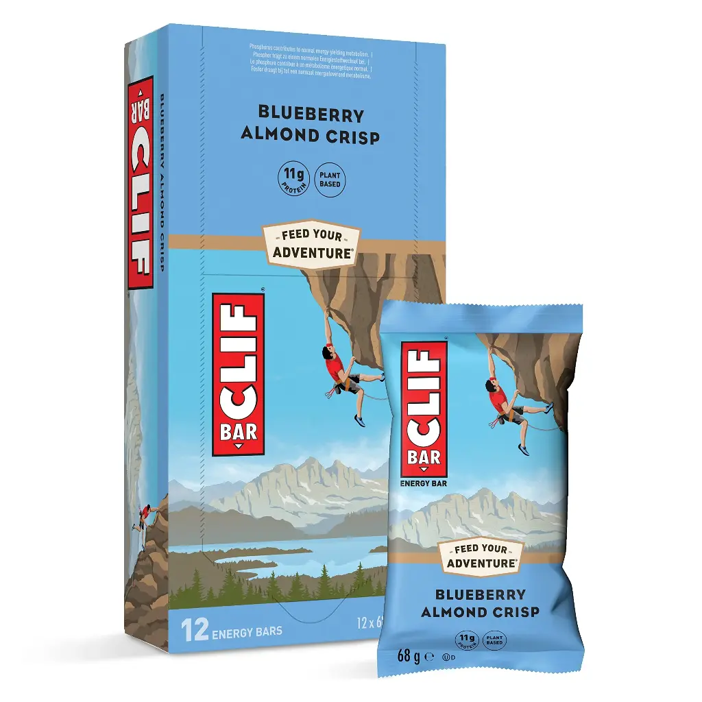 CLIF BAR BLUEBERRY ALMOND 68G/12CT