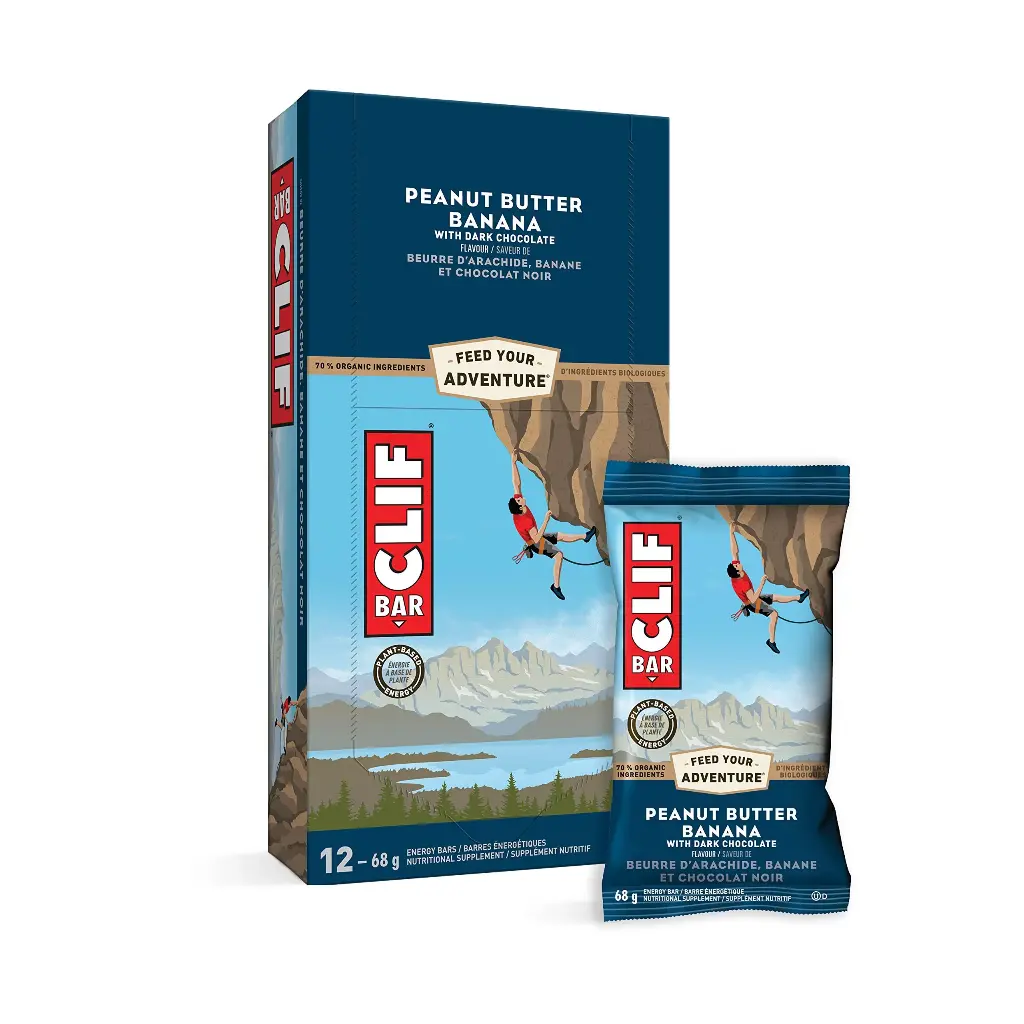 CLIF BAR PEANUT BUTTER BANANA 68G/12CT