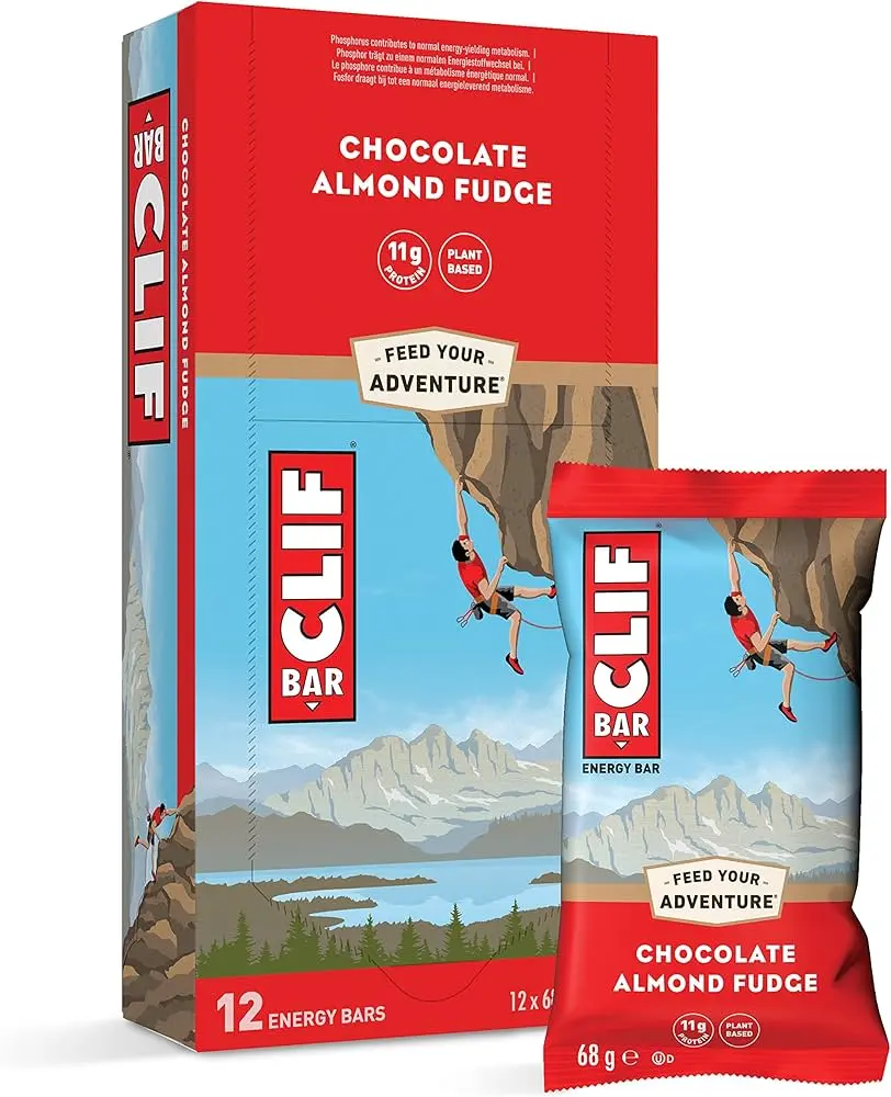 CLIF BAR CHOCO ALMOND FUDGE 68G/12CT