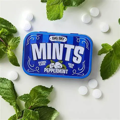 BIG SKY PEPPERMINT MINTS 50G/6CT