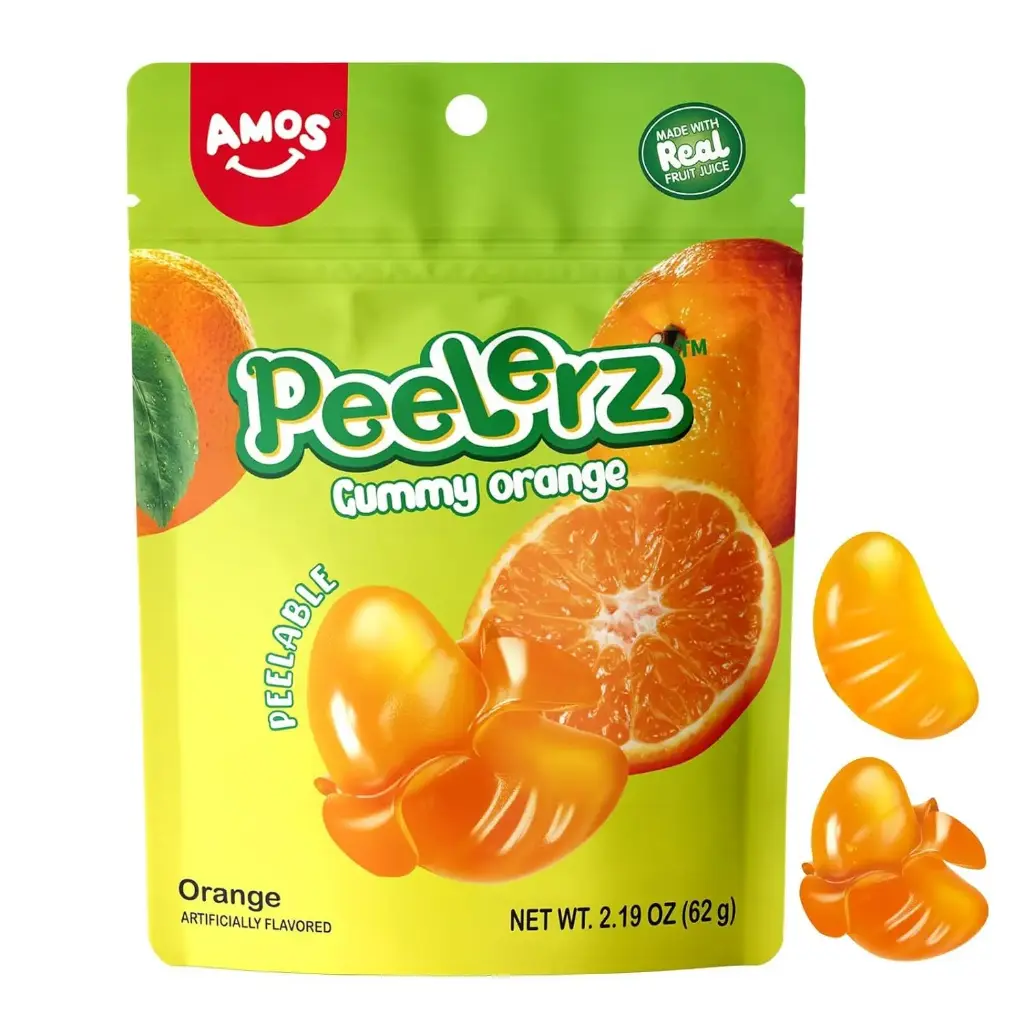 AMOS PEELERZ GUMMY ORANGE 170G