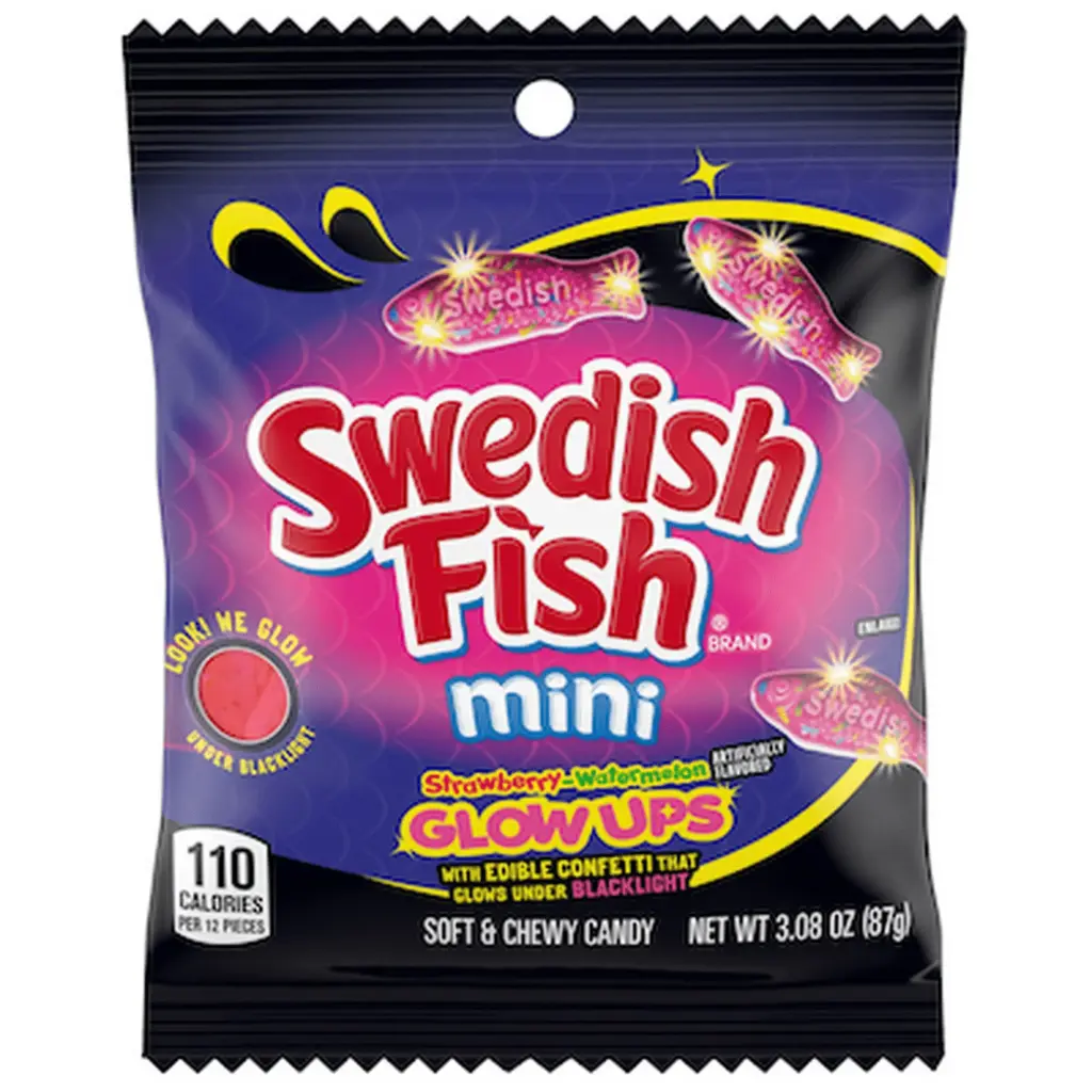  SWEDISH FISH GLOW UPS 87G