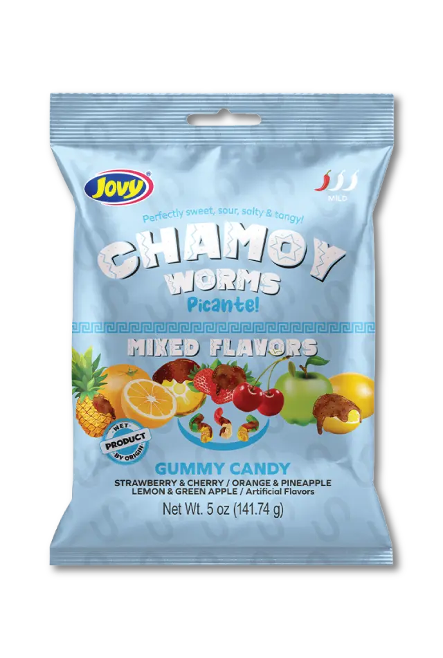 JOVY CHAMOY MIXED FLVR WORMS 5OZ