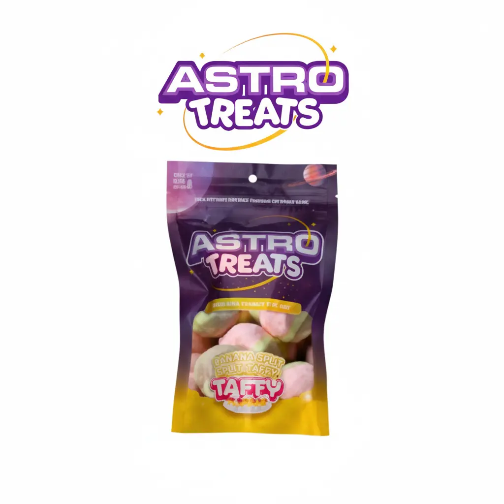 ASTRO TREATS FREEZE DRIED BANANA SPLIT TAFFY 25G