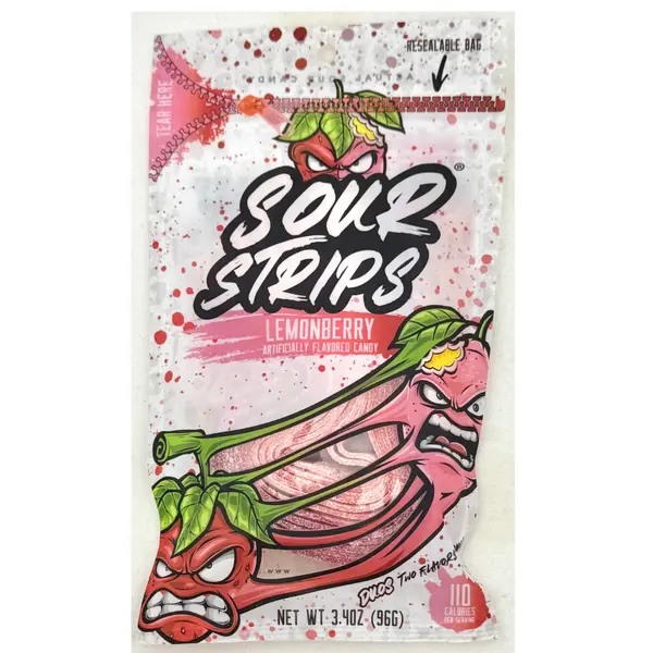 SOUR STRIPS LEMONBERRY 96G 