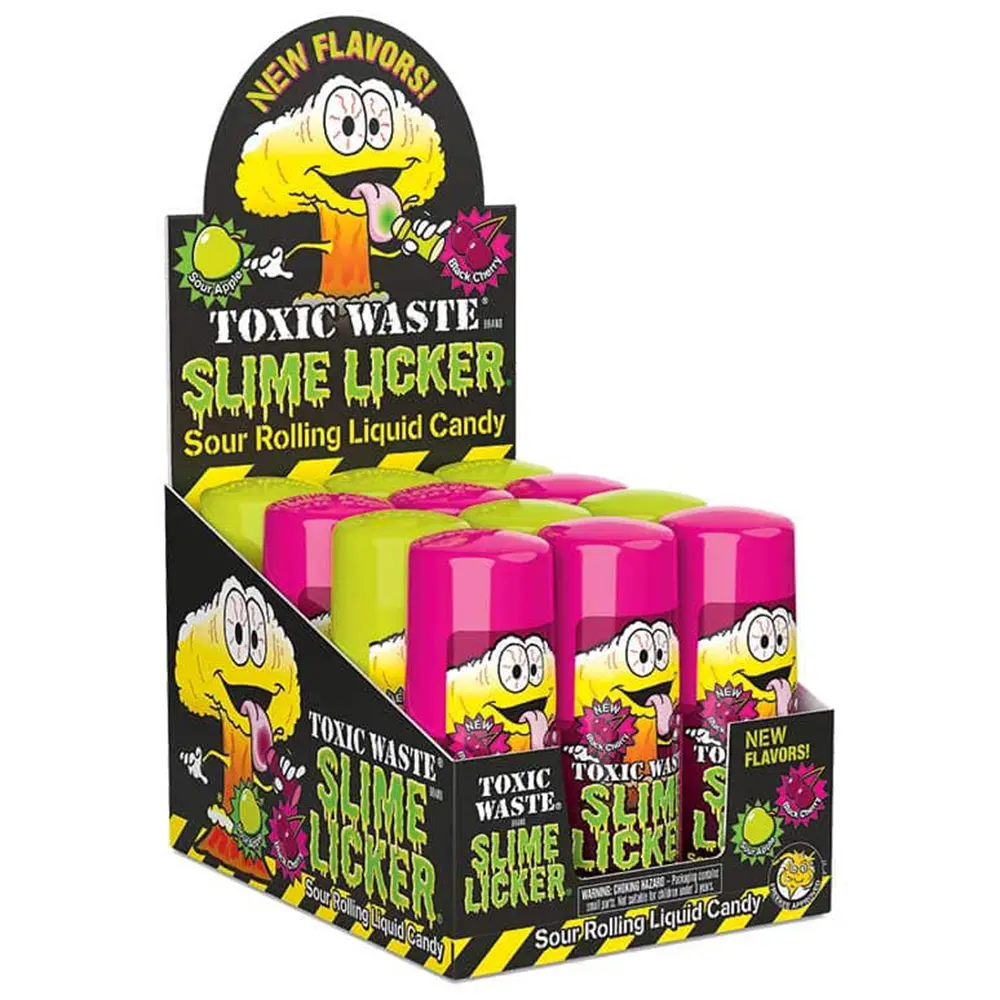 SLIME LICKER BLACK CHERRY/GREEN APPLE 720ML/12CT