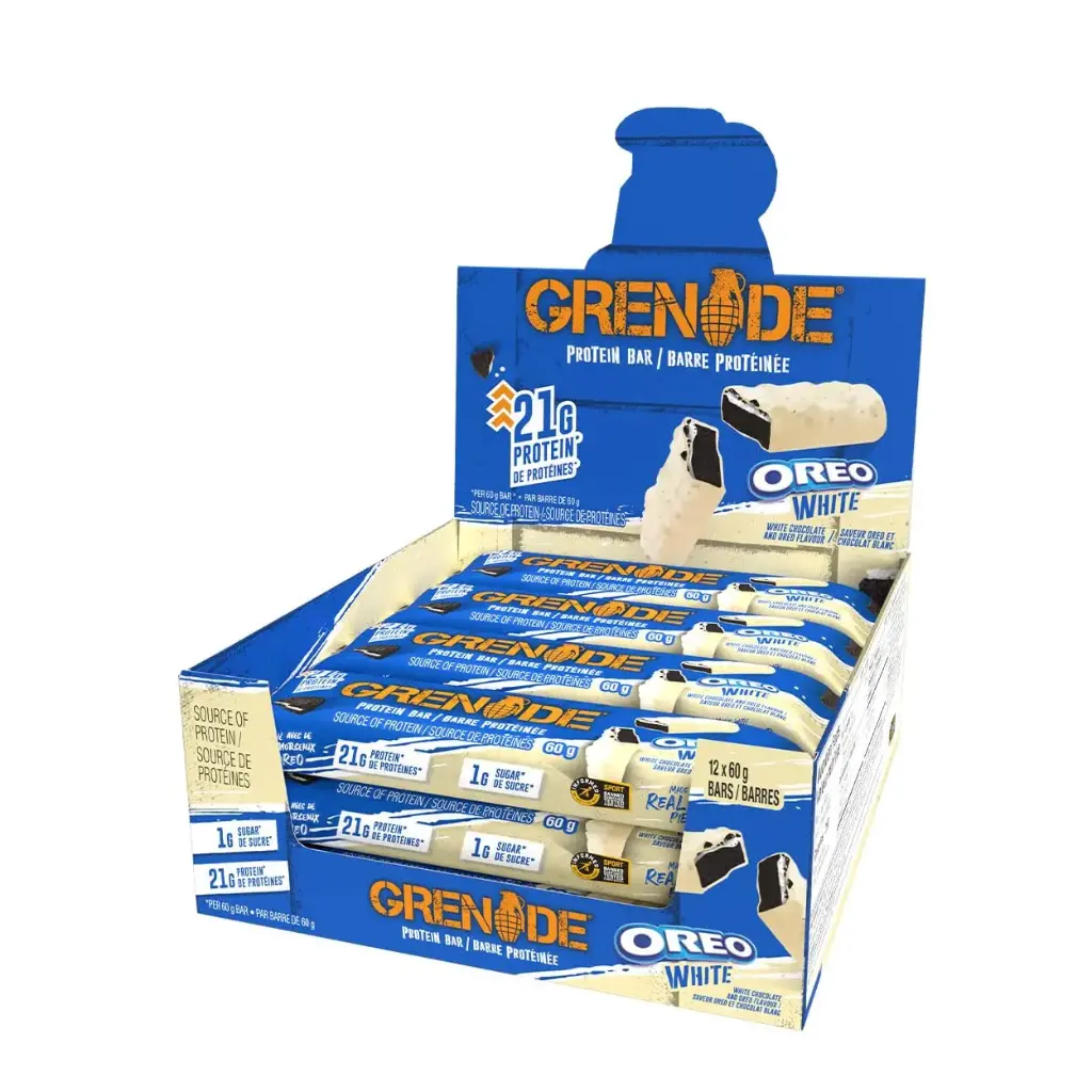 GRENADE OREO WHITE PROTIEN BAR 60G/12CT