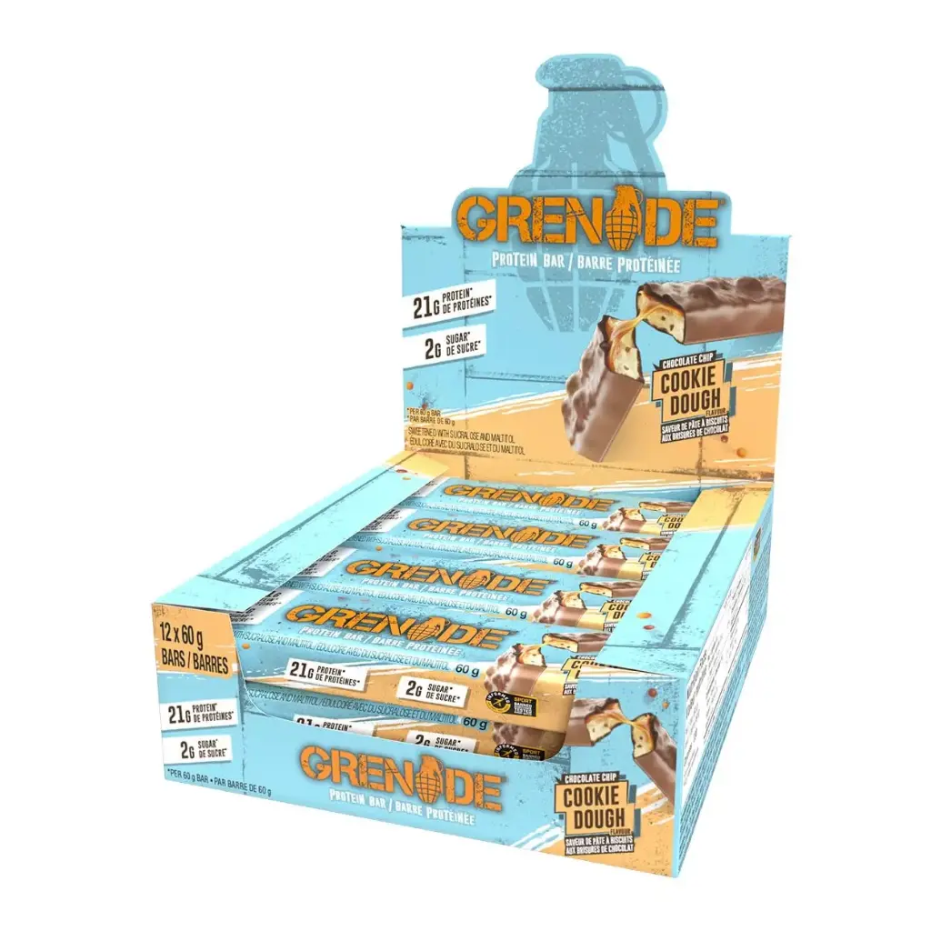 GRENADE COOKIE DOUGH PROTIEN BAR 60G/12CT
