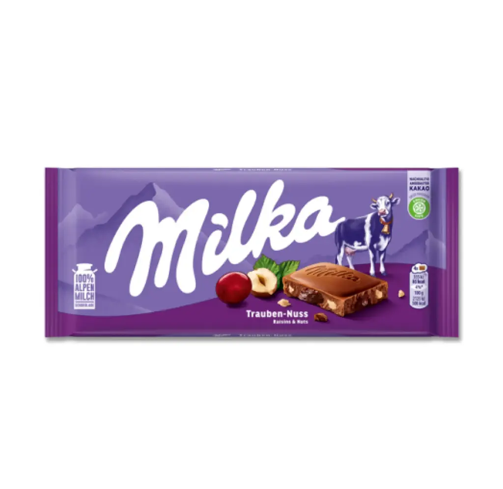 MILKA RAISIN & NUT 100G