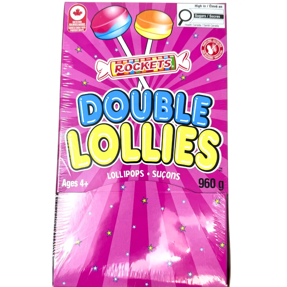 ROCKETS DOUBLE LOLLIES LOLIPOP 960G