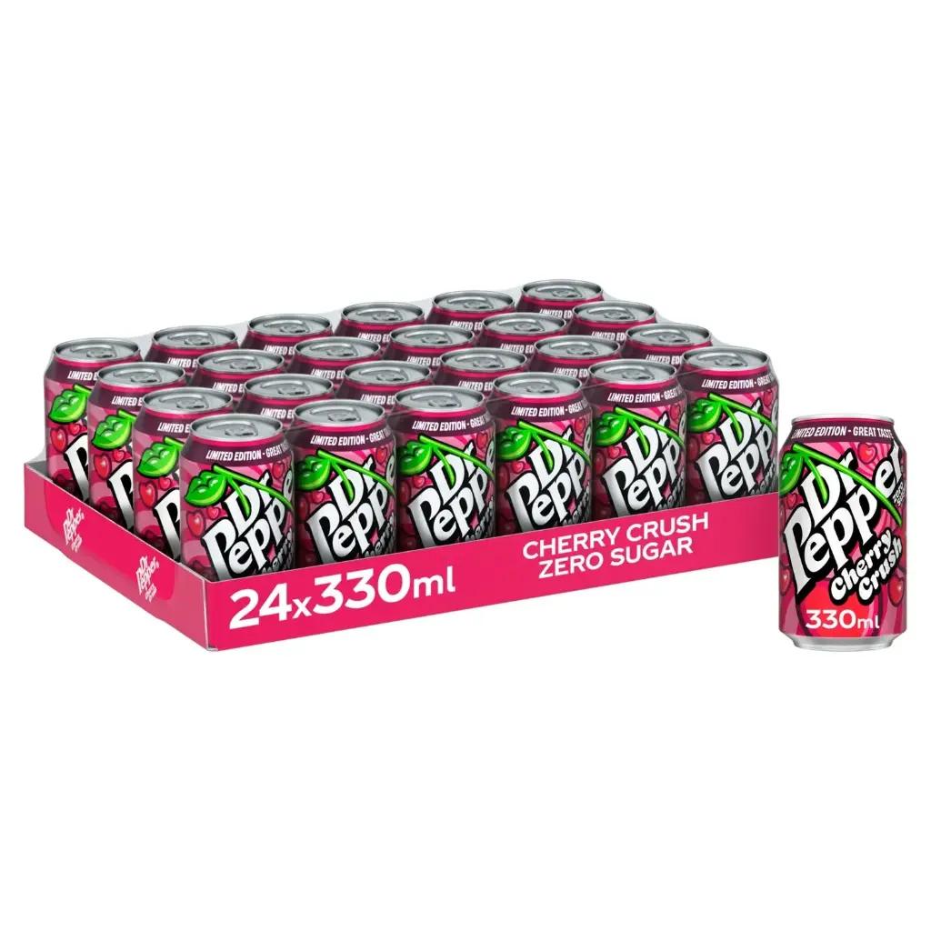 DR PEEPER ZERO CHERRY CRUSH 330ML/24CT (UK)