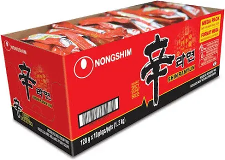 NONGSHIM SHIN RAMEN NOODLES (120G-10PK)  