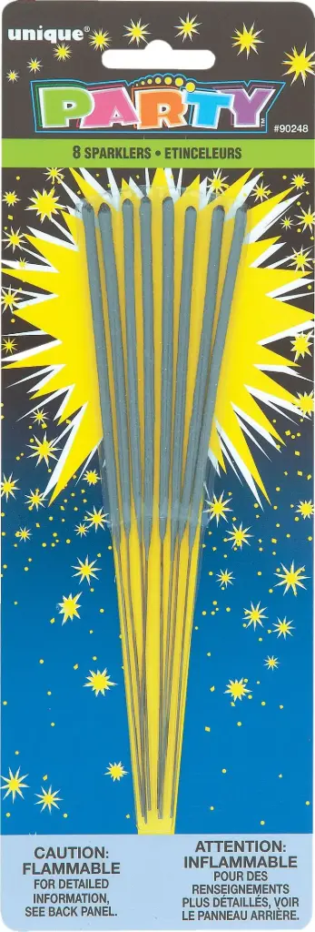 BIRTHDAY SPARKLERS / 8PK