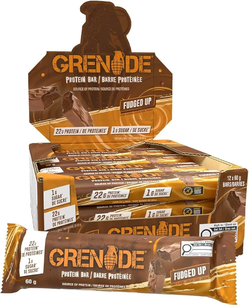 GRENADE FUDGE UP PROTIEN BAR 60G/12CT