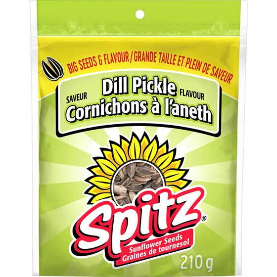 SPITZ DILL PICKLE SUNFLOWER SEEDS 210G