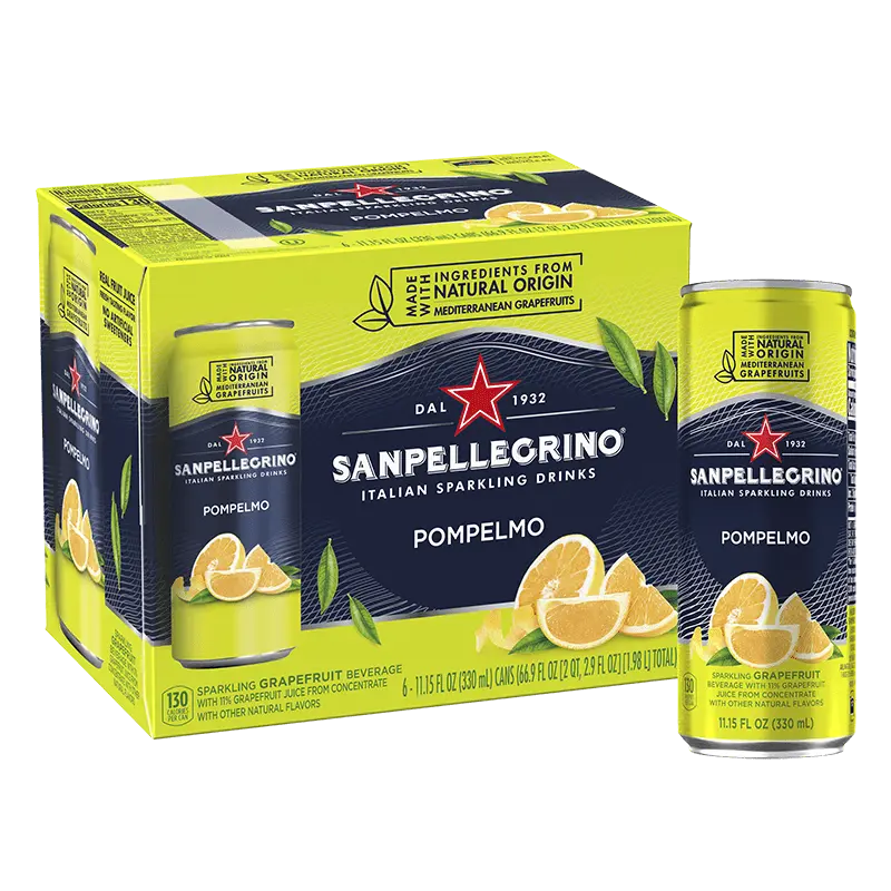 SAN PELLEGRINO GRAPEFRUIT SPARKLING DRINK 330ML/6CT