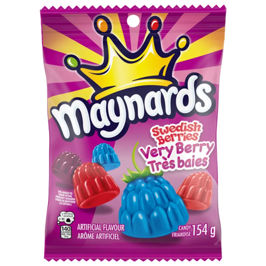 MAYNARDS SWEDISH BERRIES VERY BERRY 154G