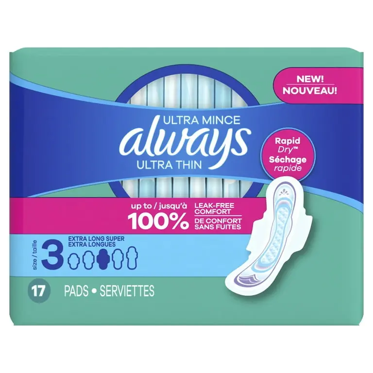 ALWAYS ULTRA THIN EXTRA LONG PADS 17CT