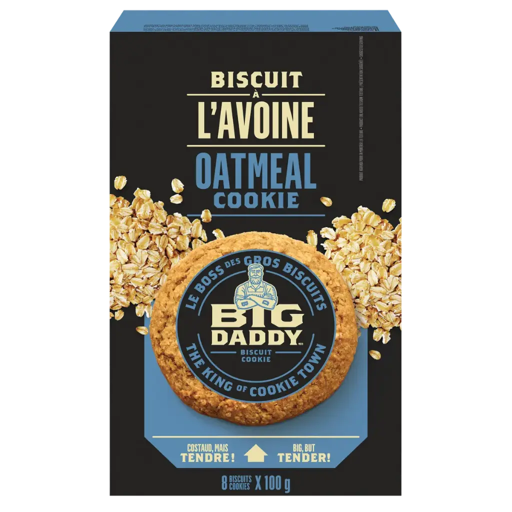BIG DADDY OATMEAL COOKIE 8PK/100G