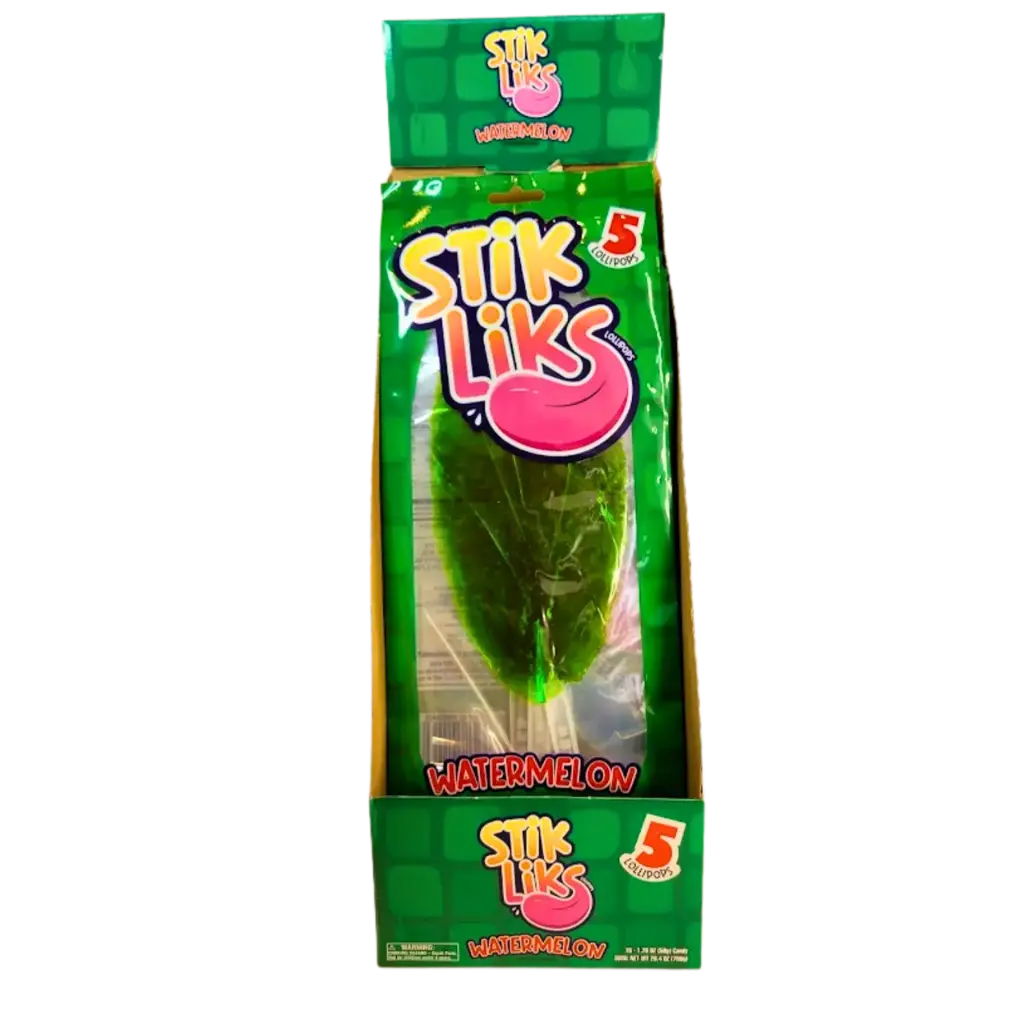 STIK LIKS WATERMELON LOLLIPOPS 15CT