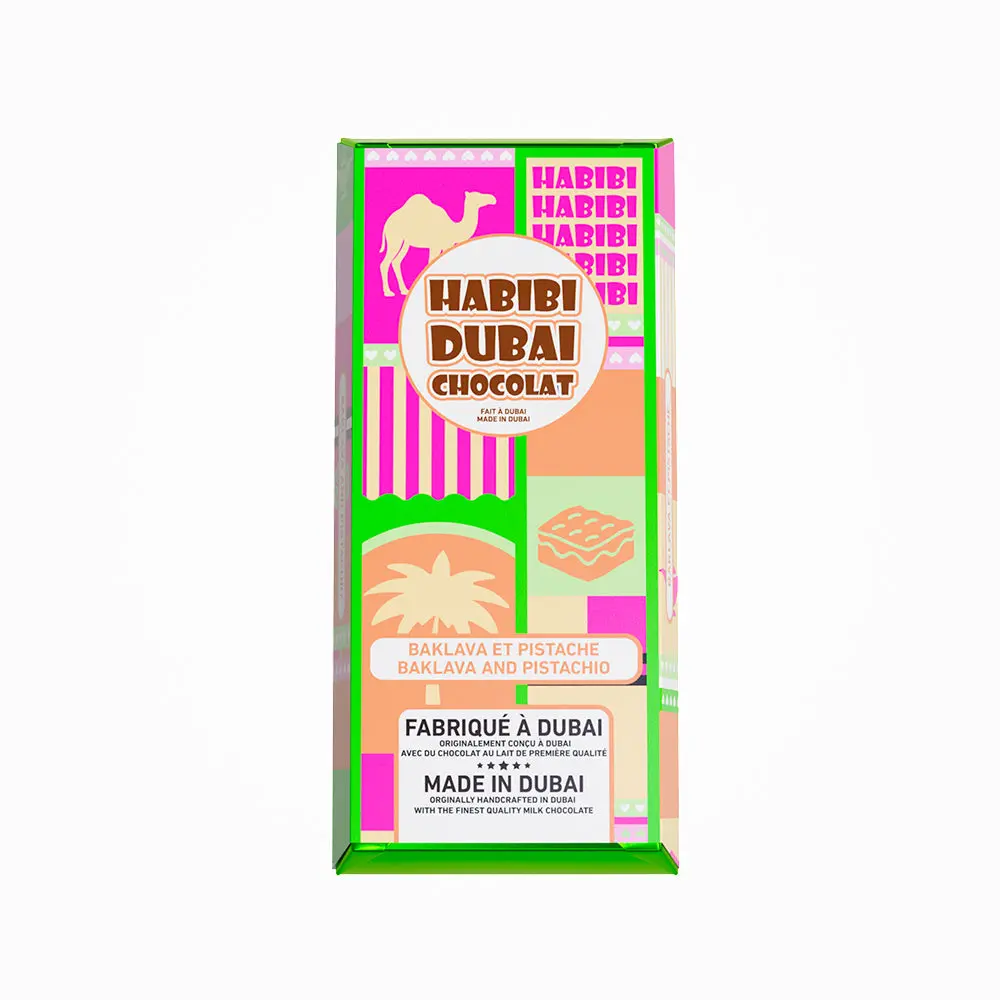 HABIBI DUBAI BAKLAVA & PISTACHIO CHOCOLATE 200G
