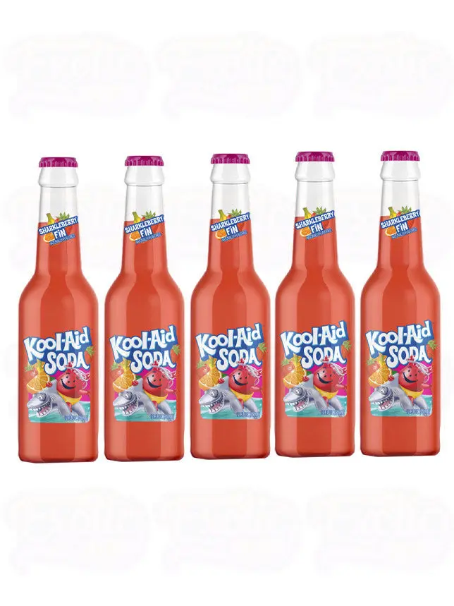KOOL-AID SHARKLEBERRY SODA GLASS BTL 355ML/12CT