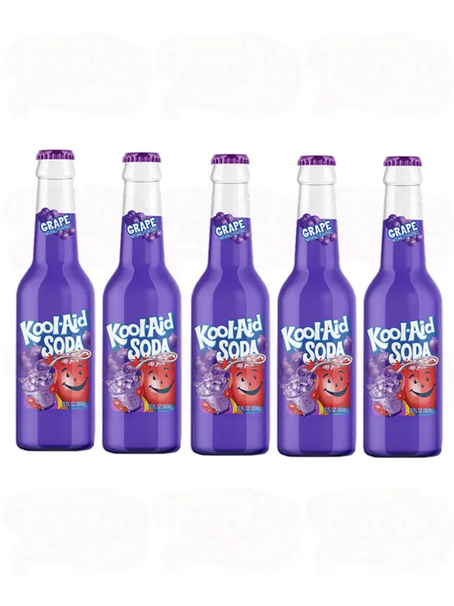 KOOL-AID GRAPE SODA GLASS BTL 355ML/12CT
