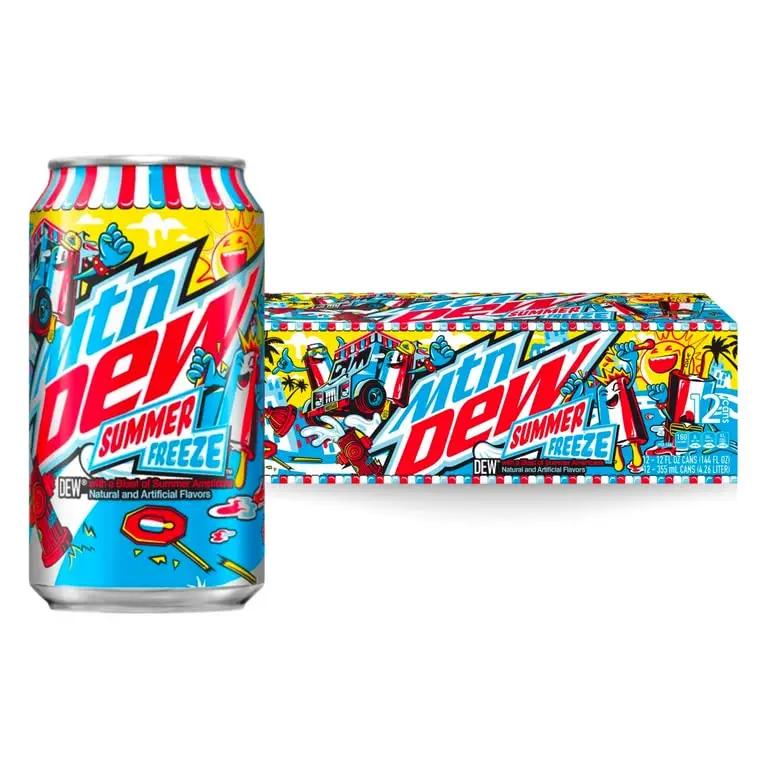 MOUNTAIN DEW SUMMER FREEZE CANS 355ML/12CT (U)