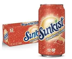 SUNKIST STRAWBERRY ORANGE 355ML/12CT (U)