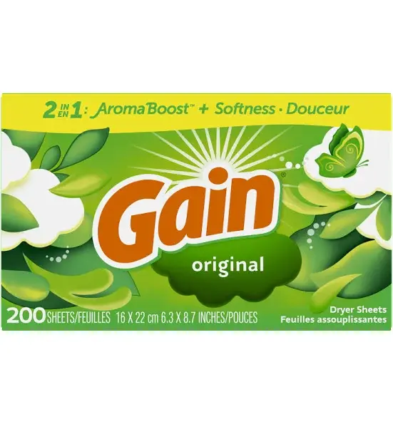 GAIN DRYER SHEETS ORIGINAL 15CT