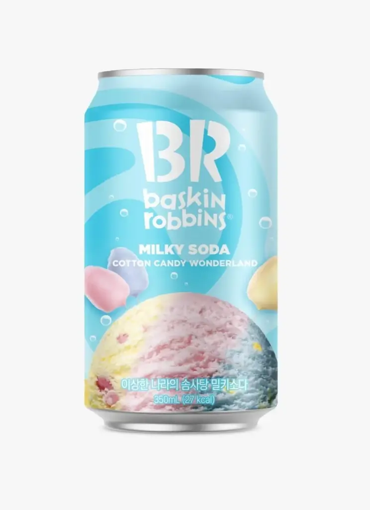 BASKIN ROBBINS COTTON CANDY SODA 350ML/6CT