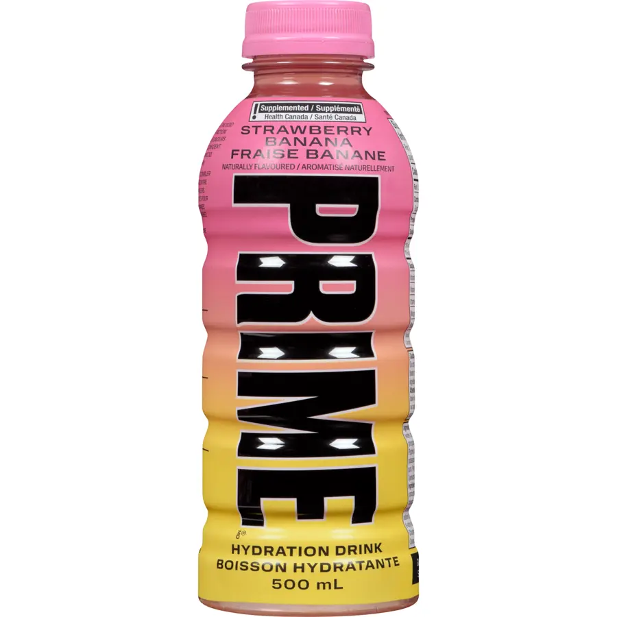PRIME HYDRATION STRAWBERRY BANANA 500ML/12CT 
