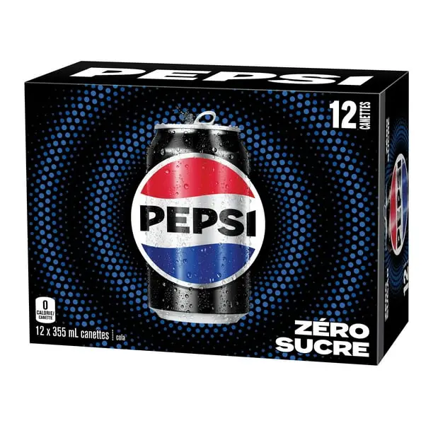 PEPSI ZERO CANS 355ML/12CT