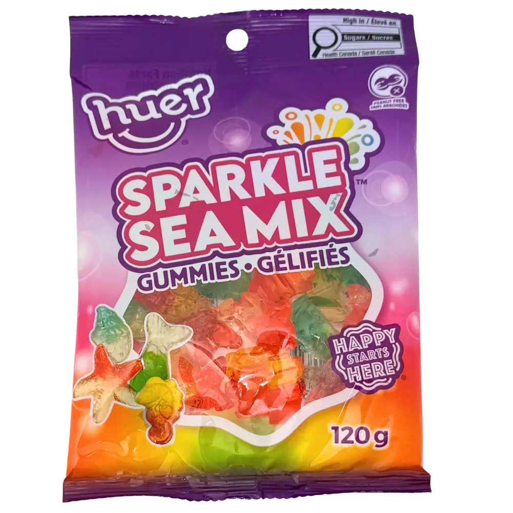 HUER SPARKLE SEA MIX GUMMIES 120G