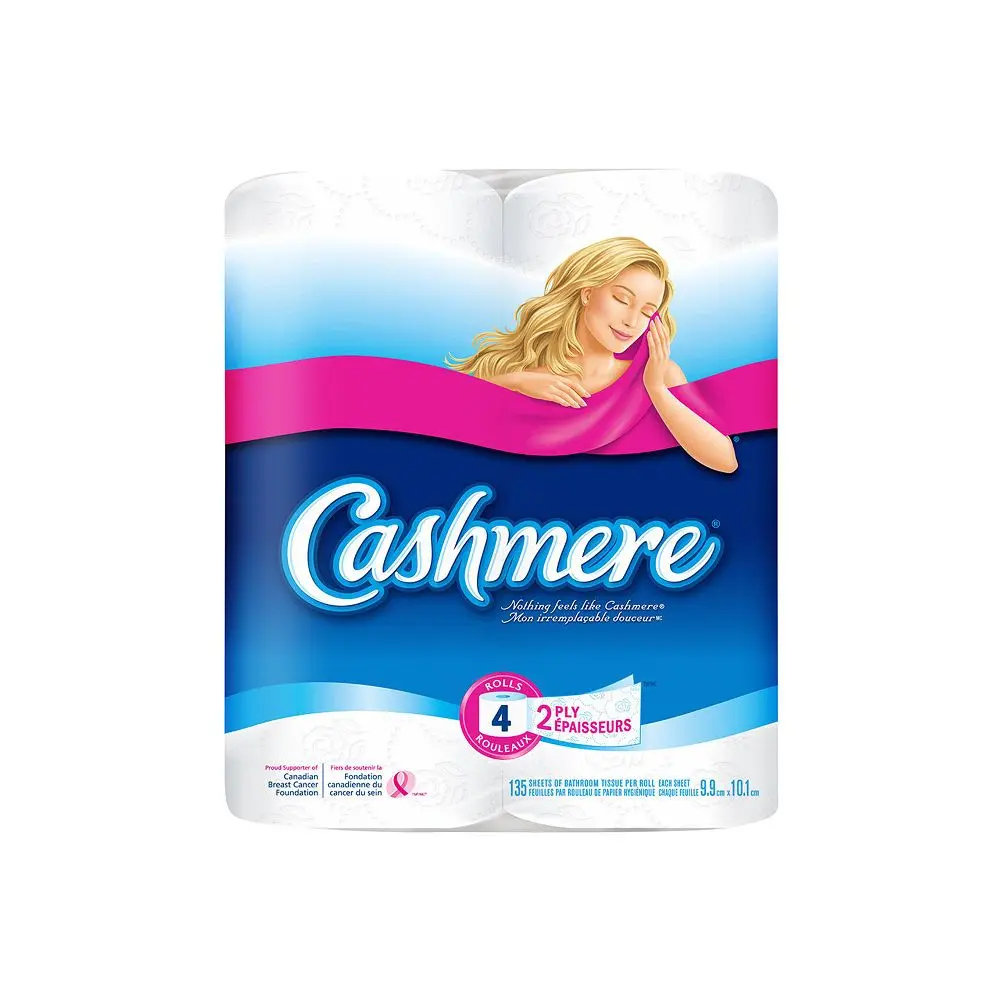 CASHMERE BATHROOM TISSUE 2 PLY/4 ROLLS 