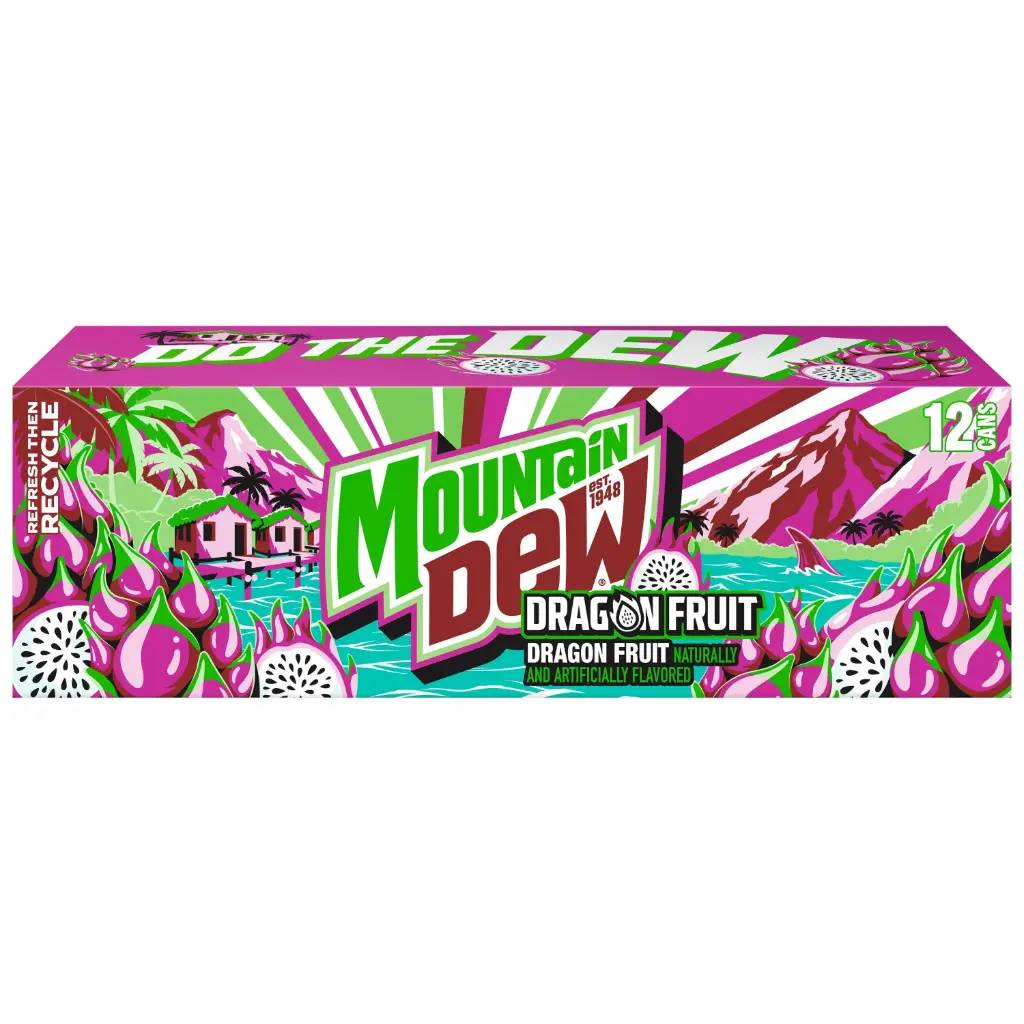 MOUNTAIN DEW  DRAGONFRUIT 355ML 12/CT(U) 