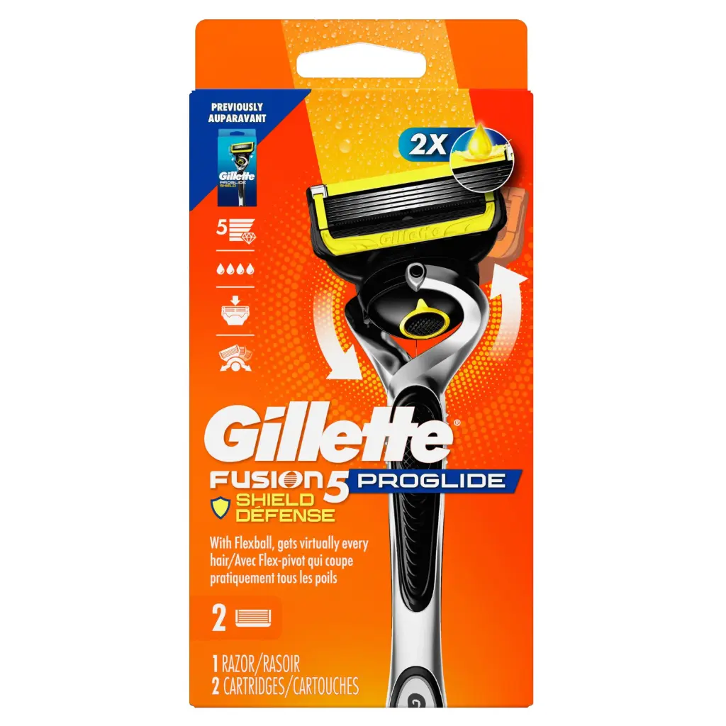 GILLETTE FUSION PROGLIDE 1RAZOR /2 CARTRIDGES