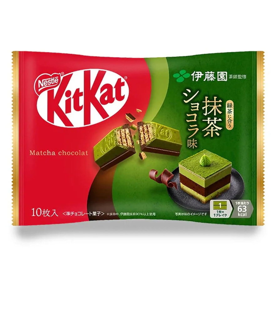 KITKAT MATCHA CHOCOLATE MINI BAR 116G/10CT