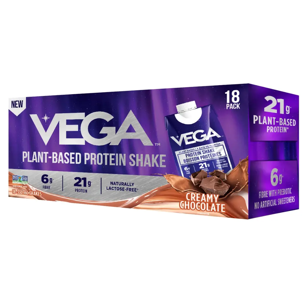 VEGA PROTEIN SHAKE CHOCOLATE 20G 335ML/18CT