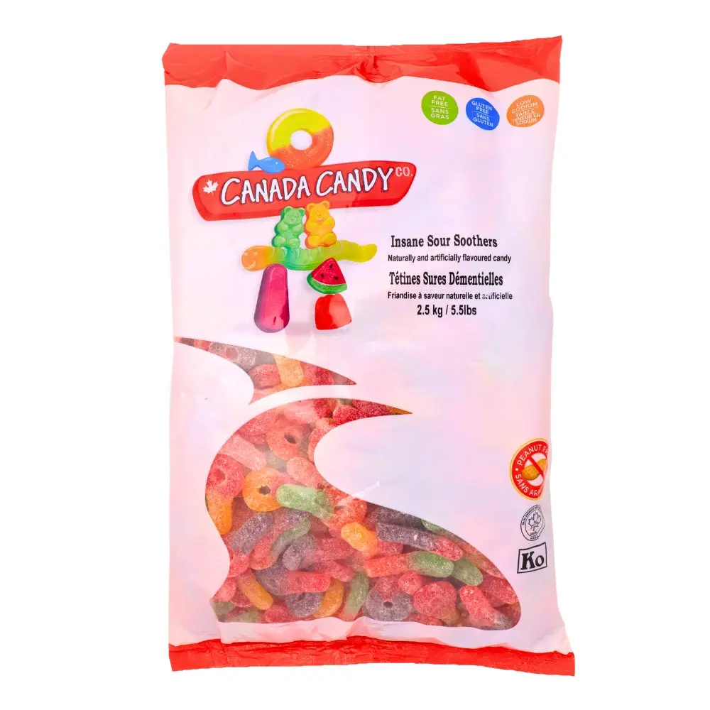 CANADA CANDY INSANE SOUR SOOTHERS 2.5KG