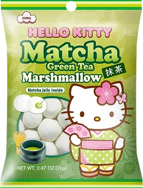 EIWA HELLO KITTY MATCHA MARSHMALLOW 36G (JAPAN)