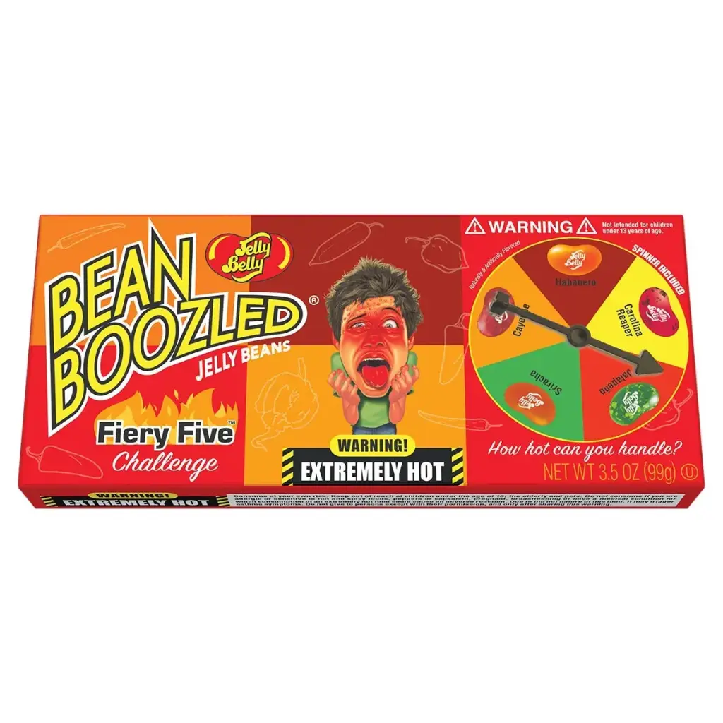 JELLY BELLY BEAN BOOZLED FIERY FIVE 100G