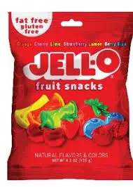 JELL-O FRUIT SNACKS 120G