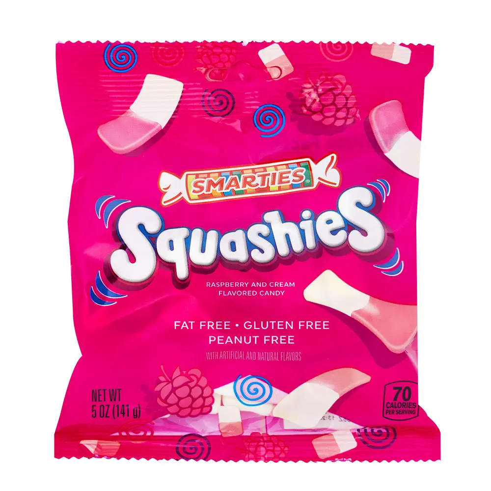 SMARTIES SQUASHIES RASPBERRY CREME 141G