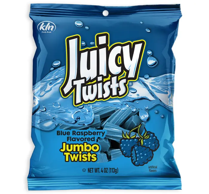 JUICY TWISTS BLUE RASPBERRY 113G